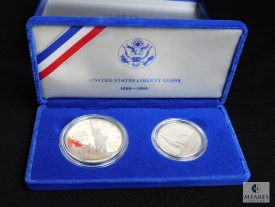 1886-1986 United States Liberty Silver and Half Dollar Set