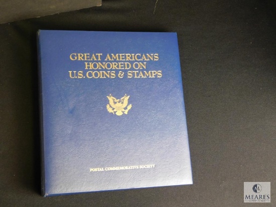 Great Americans Honored on US Coins & Stamps in Binder