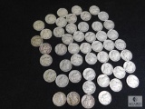 Roll of 50 silver Mercury Dimes