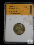 1958 Nickel SGS MS70