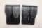 2 new leather double magazine pouches fits Beretta 92,96 and similar mags