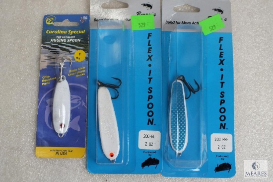 3 new assorted fishing spoons