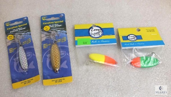 4 new assorted fishing spoons