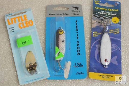 3 new assorted fishing spoons