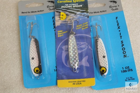 3 new assorted fishing spoons