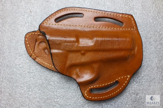3 slot leather pancake holster fits S&W 39,3913