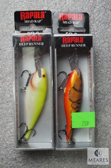 2 New Rapala fishing lures