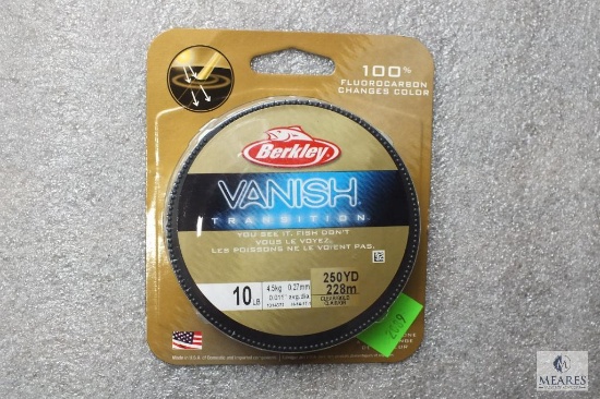 Berkley vanish 10 pound test fishing line 250 yards