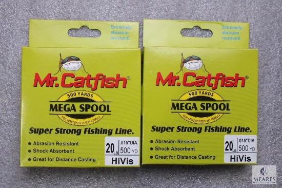 2 packs 20 pound fishing line 500 yards each hivis