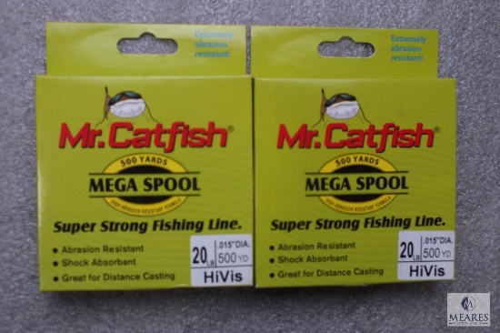 2 packs 20 pound fishing line 500 yards each hivis