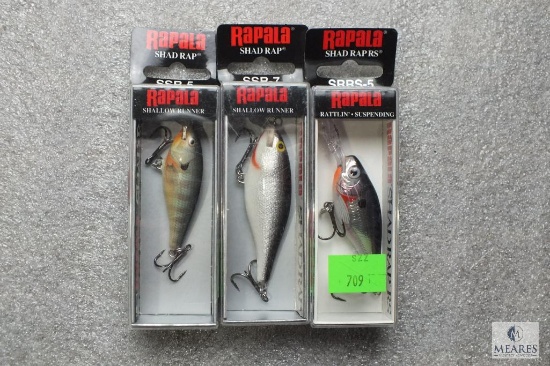 3 new Rapala fishing lures