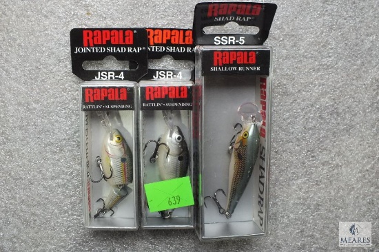 3 new Rapala fishing lures