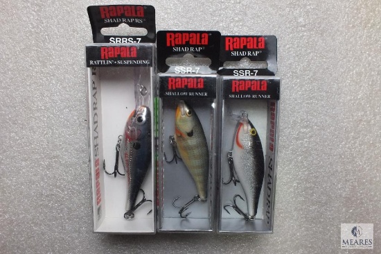 3 new Rapala fishing lures