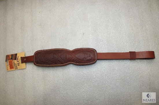 New Hunter leather padded rifle sling with adjustable length