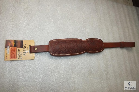 New Hunter leather padded rifle sling with adjustable length