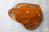 3 slot leather pancake holster fits S&W 39,3913