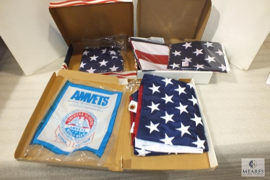Lot 4 New American USA Flags