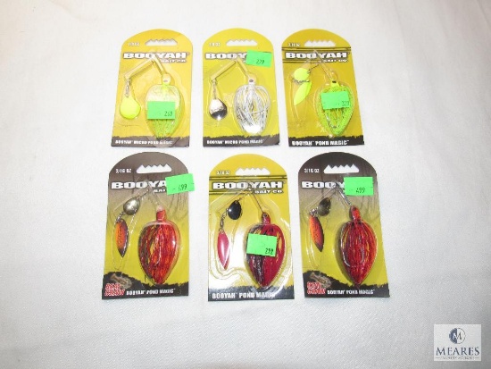 Lot 6 New Booyah Spinner Blade Fishing Lures