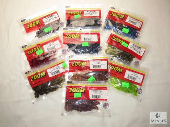Lot 10 New Packs Assorted Fishing Worms