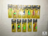 Lot 12 New Assorted SPRO Bucktail Jig Fishing Lures