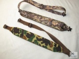 Lot 2 Camo Padded Rifle Slings with Swivels