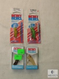 Lot 4 New assorted Rebel Fishing Lures