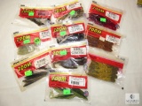 Lot 10 New Zoom assorted Fishing Worms