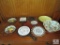 9 Piece Lot Decorative Collector Plates, Cast Iron Pot Holders, Porcelain Bowl +