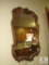 Lot kitchen wall contents Vintage Mirror, Clock, 2 framed prints