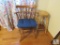 Lot Wood Barstool counter height & swivel Captains Chair