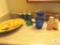 Bathroom counter contents Pottery Vases, Vintage Glass, Soap Dishes & Dispensers