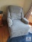 Blue Recliner Rocking Chair