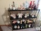 Tin Shelf with Contents Porcelain & Ceramic Figurines decorations