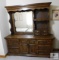 Large Wood laminate dresser with mirror and light