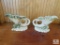 Lot 2 Hull Pottery Cornucopia Vases