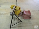 Lot Roller Head, Mop Bucket, & Metal shop stool