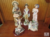 Lot 5 Porcelain or Ceramic Vintage Figurines