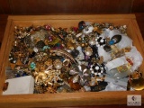 Lot Costume Jewelry Earrings includes Clips & Posts, Necklaces, Pins & Brooches