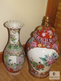 Lot 2 Oriental large ceramic Vases