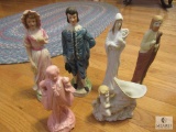 Lot Porcelain Victorian Figurines and Mary & Joseph