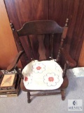 Children's Vintage Wood Chair