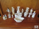 Lot Porcelain Victorian Figures & decorations