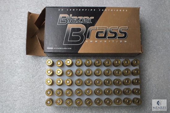 50 Centerfire Cartridges Blazer Brass Ammunition 9mm Luger 124 Grain FMJ