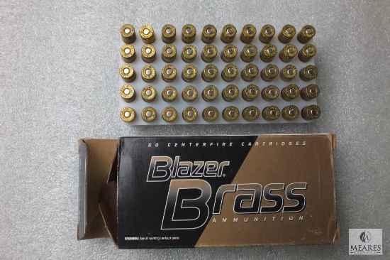 50 Centerfire Cartridges Blazer Brass Ammunition 9mm Luger 124 Grain FMJ