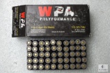 50 Steel Case Cartridges Non-Corrosive Berdan Primed WPA Polyformance Ammunition 9mm Luger 9x19mm