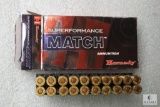 20 Cartridges Superformance Match Hornady Ammunition 5.56 NATO 75 Grain BTHP