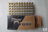 50 Centerfire Cartridges Blazer Brass Ammunition 9mm Luger 124 Grain FMJ Ammo