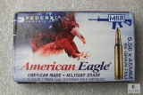 20 Reloadable Brass Case Centerfire Rifle Cartridges American Eagle 5.56x45mm 55 Grain Ammo