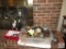 Lot of Home Decorations Porcelain pieces, Candles, Candle Holders, family Tree picture set +