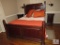 Bassett Furniture queen-size headboard high back and footboard bed frame